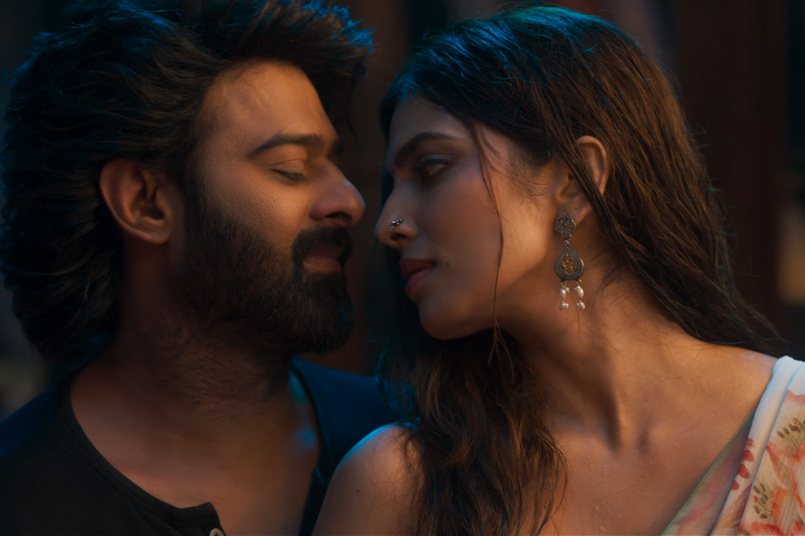 Prabhas and Malavika Mohanan in The Raja Saab